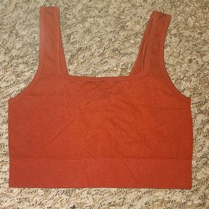 NWT! Burnt orange Fabletics bra-Lg